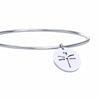 Le Bracelet Jonc en Argent avec Charm Rond – Image 2